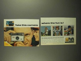 1966 Kodak Instamatic 104 Camera Ad - The Fun Is - $18.49