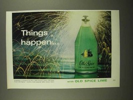 1966 Old Spice Lime Cologne Ad - Things Happen - £14.44 GBP