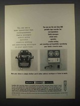 1966 Sony SonyMatic 900 Tape Recorder Ad - £14.54 GBP