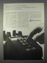 1966 Western Electric Ad - Touch-Tone Dialing - £14.50 GBP