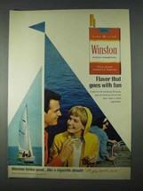 1966 Winston Cigarettes Ad - Flavor Goes With Fun - £14.54 GBP