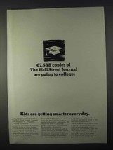 1966 Wall Street Journal Ad - Going To College - £14.65 GBP