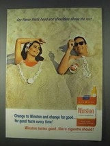 1966 Winston Cigarettes Ad - Head and Shoulders Above - £14.50 GBP
