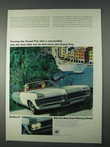 1967 Pontiac Grand Prix Convertible Ad - Best Idea We've Had - $18.49