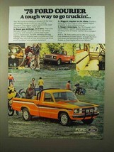 1978 Ford Free Wheeling Courier Pickup Truck Ad - £14.54 GBP