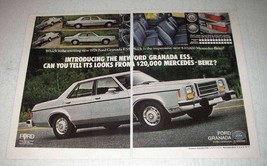 1978 Ford Granada ESS Ad - Tell it from Mercedes-Benz - $18.49