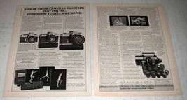 1978 Minolta SR-T 201; XG-7 and XD-11 Camera Ad - £14.50 GBP