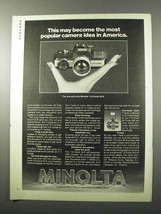 1978 Minolta 110 Zoom SLR Camera Ad - Popular Idea - £14.50 GBP