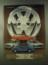 1981 Volkswagen Rabbit, Dasher, Scirocco and Jetta Ad - £14.44 GBP