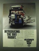 1981 Volkswagen Rabbit Car Ad - £14.44 GBP