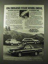 1982 Subaru Brat, Hatchback, Wagon Ad - $18.49