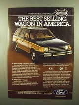 1983 Ford Escort Wagon Ad - Best Selling - $18.49