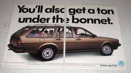 1983 Volkswagen Estate Wagon Ad - A Ton Under Bonnet - £14.62 GBP