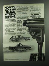 1983 Subaru GL Station Wagon and GL Brat Ad - Shift - $18.49
