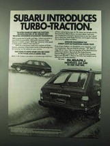 1983 Subaru Turbo-Traction Station Wagon and Brat Ad - $18.49