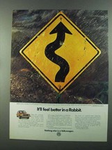1983 Volkswagen Rabbit Ad - It&#39;ll Feel Better - £14.44 GBP