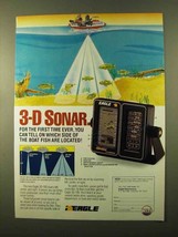 1988 Eagle 3D-100 Fish Sonar Ad - First Time Ever - $18.49