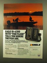 1988 Eagle ID-6300 LCG Sonar Ad - Fish Flash - $18.49