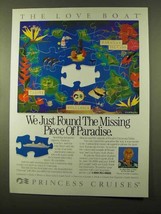 1990 Princess Cruises Ad - The Love Boat - £14.49 GBP