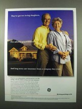 1998 GE Long Term Care Insurance Ad - Loving Daughters - $18.49