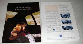 2003 GM OnStar Ad - Security Blanket of Sheet Metal - $18.49