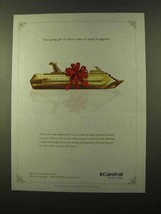 2005 Carnival Cruise Ad - Million Ways To Enjoy It - £14.78 GBP