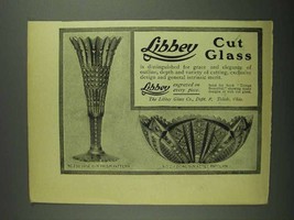 1902 Libbey Cut Glass Ad - No. 292 Vase,  No. 211 Bowl - $18.49
