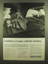 1965 American Express Ad - Loneliness Comes - £14.76 GBP