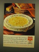 1965 Campbell&#39;s Chicken Noodle soup Ad - Delicious Way - £14.61 GBP