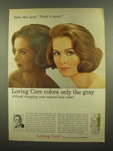 1965 Clairol Loving Care Hair Color Lotion Ad - Wash It - $18.49
