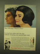 1965 Clairol Loving Care Hair Color Lotion Ad - $18.49