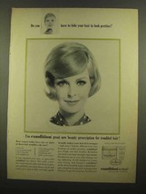 1965 Clairol Condition Ad - Do You Have To Hide Hair - $18.49