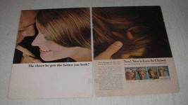 1965 Clairol Nice 'n Easy Hair Color Ad, Closer He Gets - $18.49