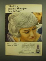 1965 Clairol Shampoo for Gray Hair Ad - First Beauty - $18.49