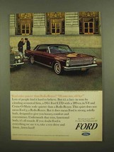 1965 Ford Galaxie 500 LTD 4-Door Hardtop Ad - Quieter - £14.54 GBP