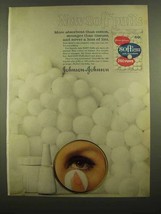 1965 Johnson & Johnson Soff Cosmetic Puffs Ad - $18.49
