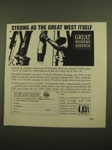 1965 Great Western Savings Ad - Strong as West - £14.82 GBP