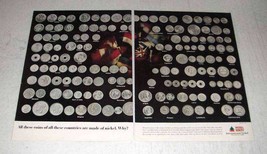 1965 Internaional Nickel Ad - Coins of These Countries - $18.49