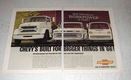 1966 Chevy Series 70000, 80000, Light-Duty Trucks Ad - £14.48 GBP