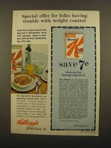 1965 Kellogg's Special K Cereal Ad - $18.49