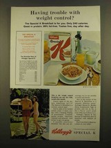 1965 Kellogg&#39;s Special K Cereal Ad - Trouble With Weight Control - £14.78 GBP