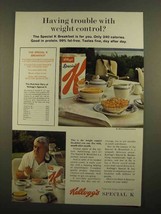 1965 Kellogg&#39;s Special K Cereal Ad - Weight Control - £14.78 GBP