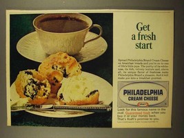 1965 Kraft Philadelphia Cream Cheese Ad - Fresh Start - £14.45 GBP