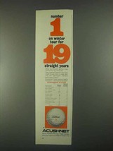1967 Acushnet Titleist Golf Ball Ad - Number 1 on Tour - £14.46 GBP
