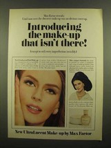 1965 Max Factor UltraLucent Make-Up Ad - Isn't There - $18.49