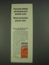 1967 Ben-Gay Penetrating Heat Lotion Ad - Arthritis - £14.50 GBP