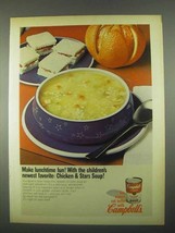 1967 Campbell&#39;s Chicken &amp; Stars Soup Ad - Lunchtime Fun - £14.69 GBP