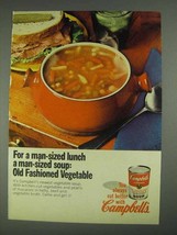 1967 Campbell&#39;s Old Fashioned Vegetable Soup Ad - £14.61 GBP