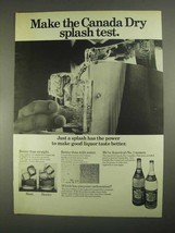 1967 Canada Dry Ginger Ale and Club Soda Ad - Splash - £14.53 GBP