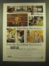 1965 USF&amp;G Insurance Ad - Lee&#39;s Lodgings - £14.55 GBP